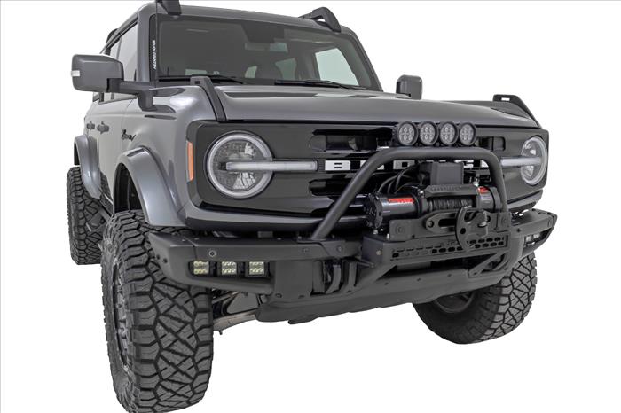 Safari Bar 12 Inch LED Light Bar Black Dual Row OE Modular Steel Ford Bronco (21-25) Rough Country
