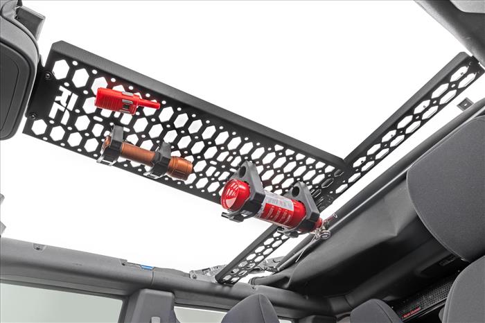 Molle Mounting Panel w/ LED Dome Light Overhead Ford Bronco 4WD (21-25) Rough Country