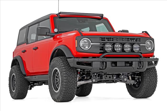 Light Bar Mount 6.5 Inch Round LED (Quad) OE Modular Steel Ford Bronco (21-25) Rough Country