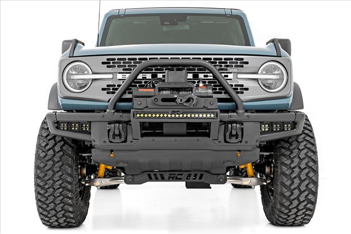 LED Light Kit Fog Mount Triple 2 Inch Black Pair Spot/Flood Ford Bronco (21-25) Rough Country