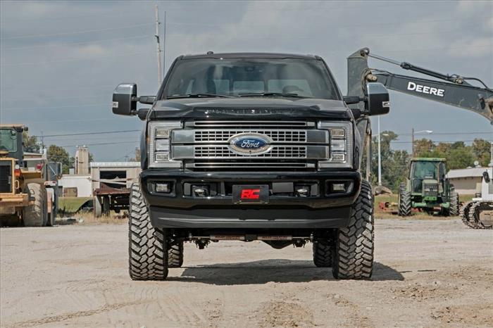 6 Inch Suspension Lift Kit 17-19 F-250/350 4WD Diesel 4 Inch Axle w/Overloads Rough Country