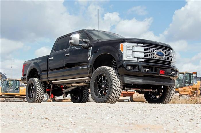 6 Inch Ford 4-Link Suspension Lift Kit 3.5 Inch Axle Diam N3 Shocks 17-19 F-250 4WD Diesel w/o Overloads Rough Country