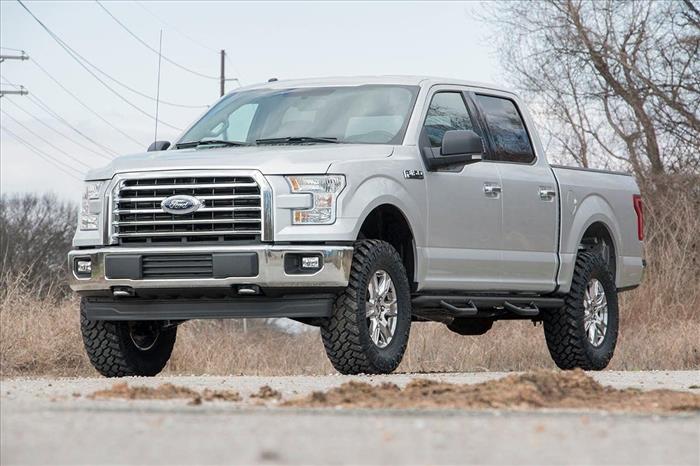 3 Inch Lift Kit Vertex Red Ford F-150 4WD (2014-2020) Rough Country
