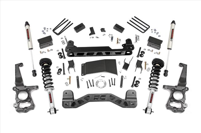 4 Inch Suspension Lift Kit Lifted Struts 7 V2 15-20 F-150 4WD Rough Country