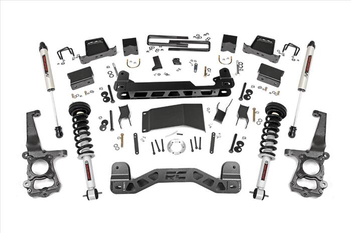 6 Inch Suspension Lift Kit Lifted Struts & V2 Shocks 15-20 F-150 4WD Rough Country