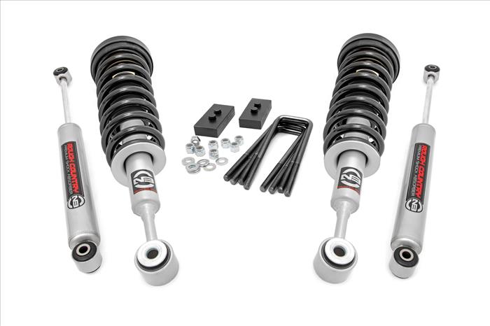 2.0 Inch Ford Strut Leveling Kit Lifted Struts w/N3 ShocksFor 04-08 F-150 2WD Rough Country