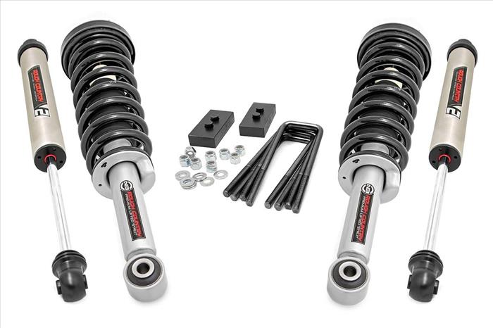 2.0 Inch Ford Leveling Kit w/N3 Struts and V2 Shocks For 2021 F-150 Rough Country