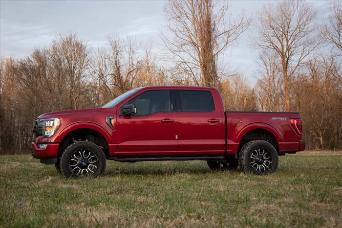 F-150 3 Inch Lift Kit Bolt On w/Vertex and V2 Shocks 2021 F-150 4WD Rough Country