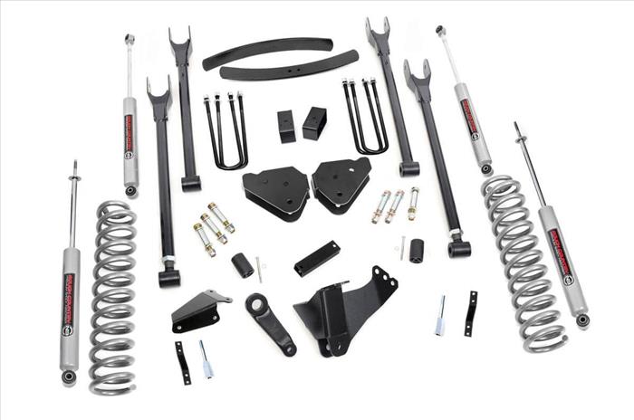 6 Inch Lift Kit Gas 4 Link OVLDS Ford F-250/F-350 Super Duty (05-07) Rough Country
