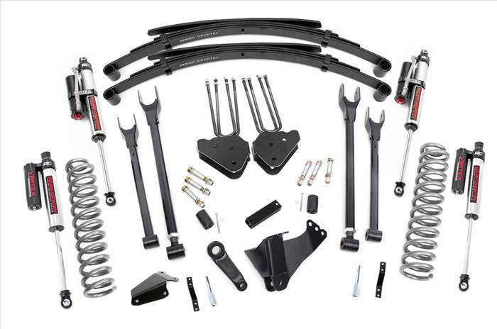 6 Inch Ford 4-Link Suspension Lift System w/Vertex Shocks 05-07 F-250/350 4WD Diesel Rough Country