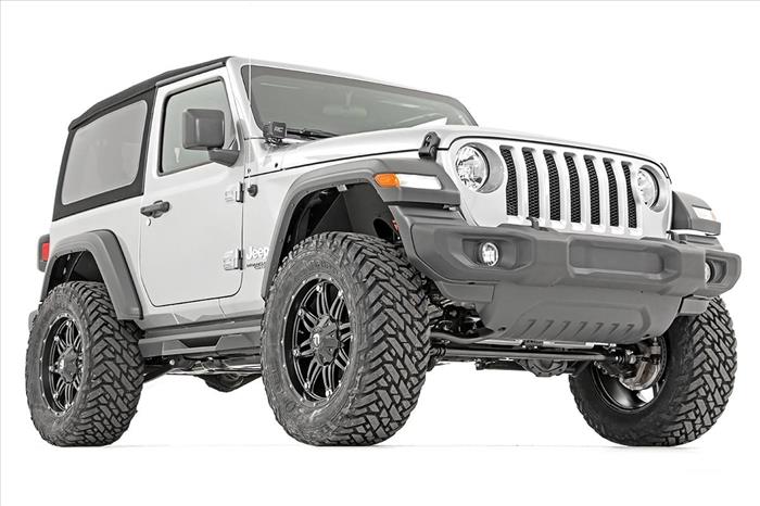 3.5 Inch Jeep Suspension Lift Kit V2 Shocks Stage 2 Coils & Control Arm Drop 18-20 Wrangler JL-2 Door Rough Country