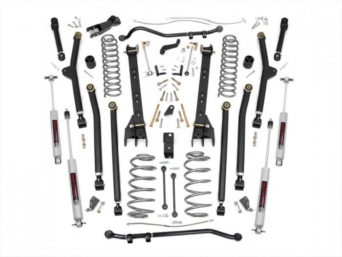 6 Inch Jeep Long Arm Suspension Lift Kit 04-06 Wrangler Unlimited TJ Rough Country