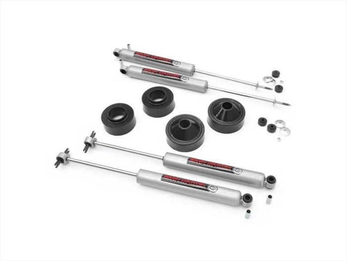 1.75 Inch Suspension Lift Kit 07-18 Wrangler JK Includes N3 Series Shock Absorbers Rough Country