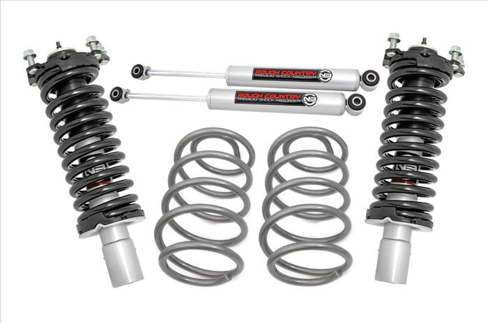 2.5 Inch Lift Kit N3 Front Struts 08-12 Jeep Liberty KK 4WD Rough Country