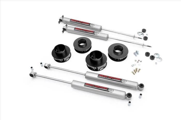 2 Inch Jeep Suspension Lift Kit Preminum N3 Shocks 99-04 4WD Jeep Grand Cherokee WJ Rough Country