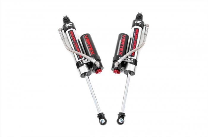 Jeep Rear Adjustable Vertex Shocks 07-18 Wrangler JK for 1 Inch - 3 Inch Lifts Rough Country