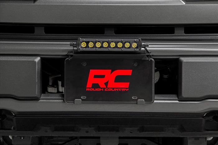 LED Light Kit License Plate Mount 8 Inch Single Row Black Series Rough Country