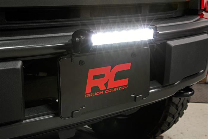 LED Light Kit License Plate Mount 8 Inch Single Row Black Series Rough Country