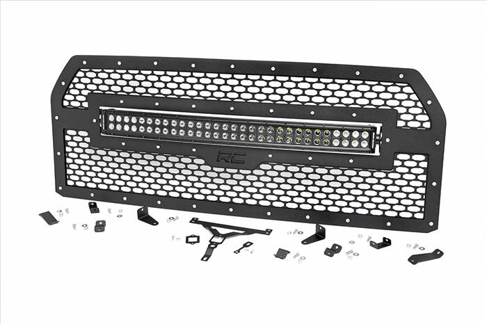 Mesh Grille 30 Inch Dual Row LED Black Ford F-150 2WD/4WD (2015-2017) Rough Country