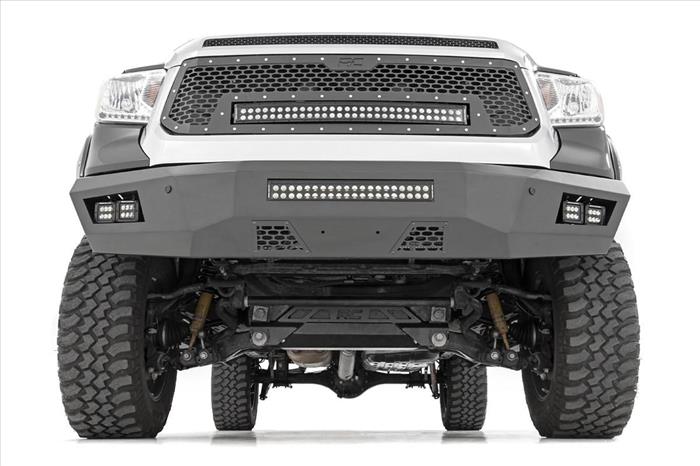 Toyota Mesh Grille w/30 Inch Dual Row Black Series LED w/Amber DRL 14-17 Tundra Rough Country