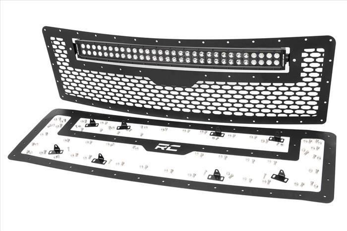 Ford Mesh Grille w/30 Inch Dual Row Black Series LED 09-14 F-150 Rough Country