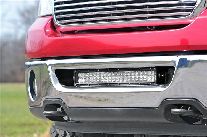 Ford 20 Inch LED Light Bar Hidden Bumper Mounts 06-08 F-150 Rough Country