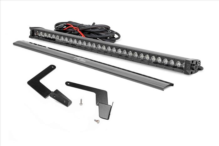Toyota 30 Inch Cree LED Bumper Kit Black Series w/ Cool White DRL (16-19 Tacoma) Rough Country