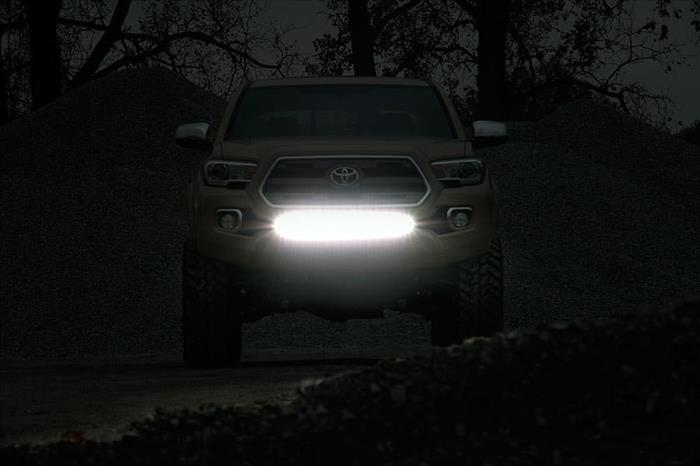 Toyota 30 Inch Cree LED Bumper Kit Black Series w/ Cool White DRL (16-19 Tacoma) Rough Country
