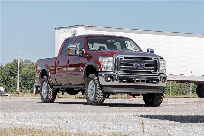 LED Light Kit Fog Mount 2 Inch Black Pair Ford F-250/F-350 Super Duty (11-16) Rough Country