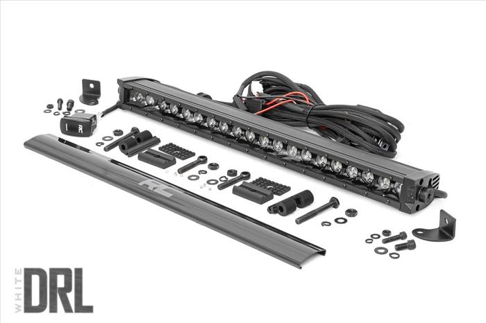 20 Inch CREE LED Light Bar Single Row Black Series w/Cool White DRL Rough Country