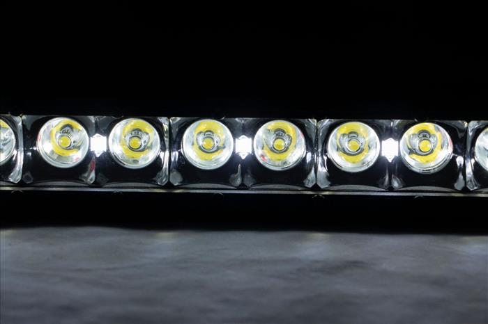 30 Inch Black Series LED Light Bar Single Row Cool White DRL Rough Country