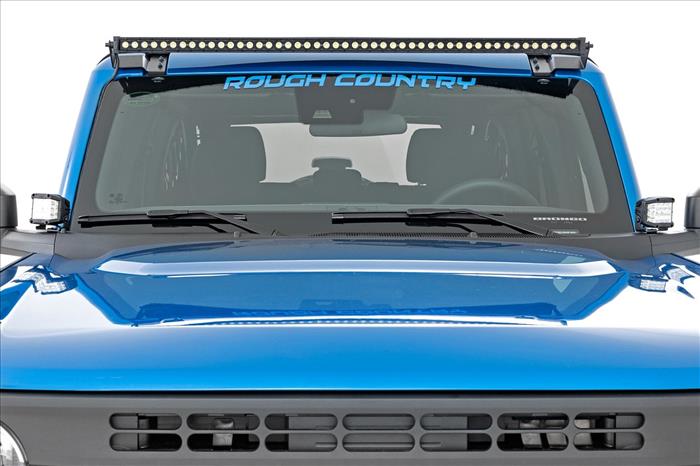 50 Inch Black Series LED Light Bar Single Row Cool White DRL Rough Country