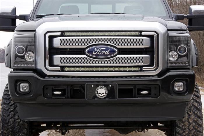 LED Light Kit Grill Mount 30 Inch Black Single Row Ford F-250/F-350 Super Duty (11-16) Rough Country