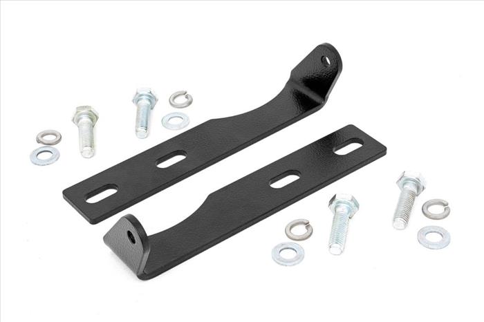 LED Light Kit Bumper Mount 20 Inch Black Dual Row Jeep Grand Cherokee WK2 (11-20) Rough Country