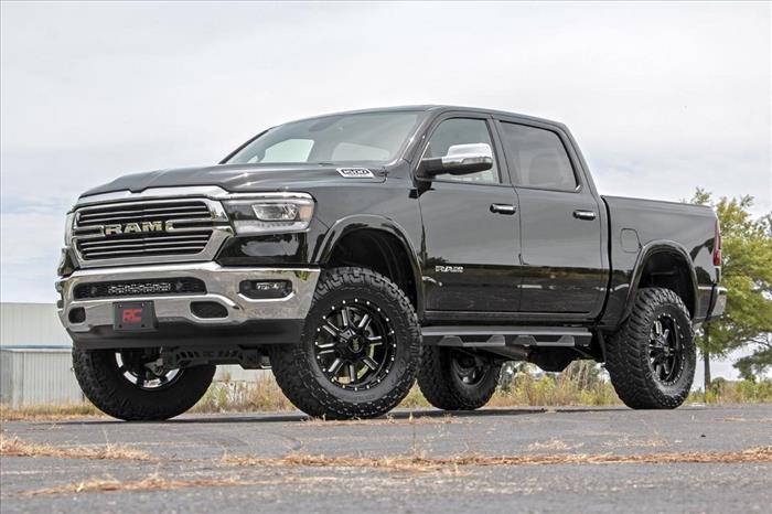 LED Light Kit Bumper Mount 20 Inch Black Dual Row Ram 1500 2WD/4WD (19-24) Rough Country