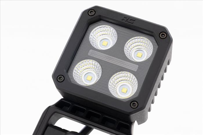 Black Series LED Light Pair 2 Inch Flood Swivel Mount Rough Country