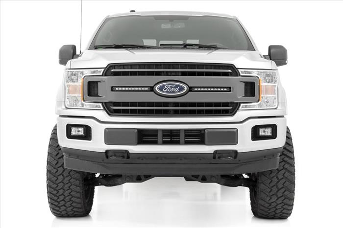 Dual 10 Inch LED Black Series Grille Kit 18-20 F-150 XLT Rough Country