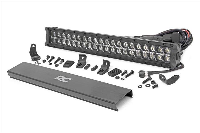 20 Inch CREE LED Light Bar Dual Row Black Series w/Cool White DRL Rough Country