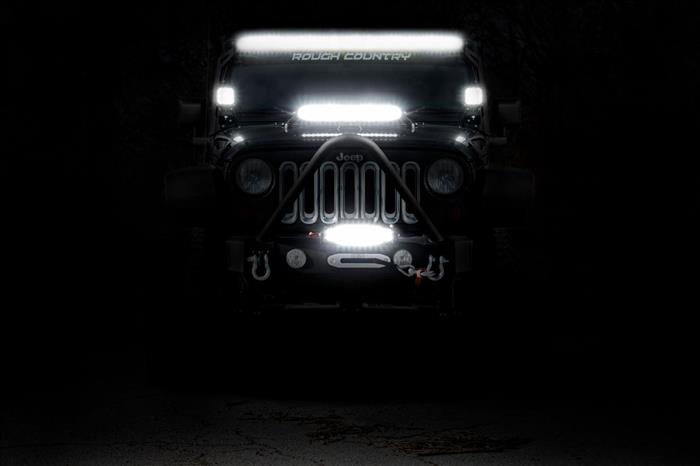50 Inch Black Series LED Light Bar Dual Row Amber DRL Rough Country
