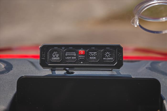 4 Gang Switch Panel RGB Backlit Buttons Multifunction Modes Rough Country