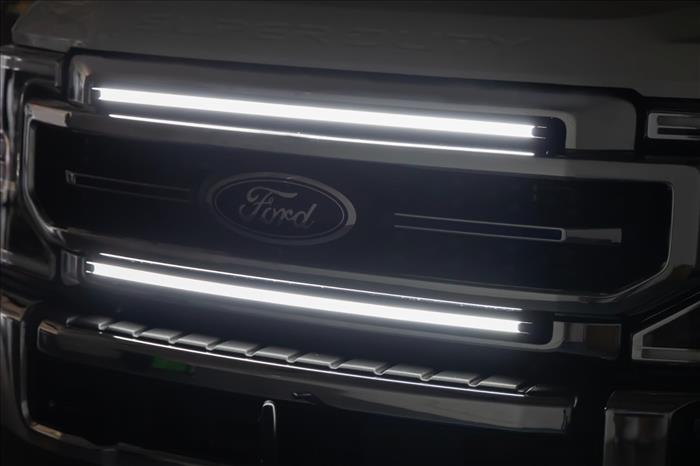 LED Light Kit Grille Mount 30 Inch DRL Ford F-250/F-350 Super Duty (17-22) Rough Country