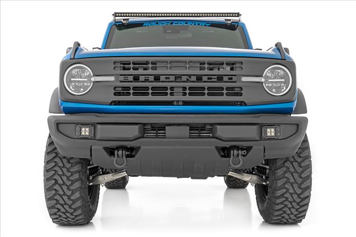 LED Light Upper Windshield 50 Inch Black Single Row 21-22 Ford Bronco Rough Country