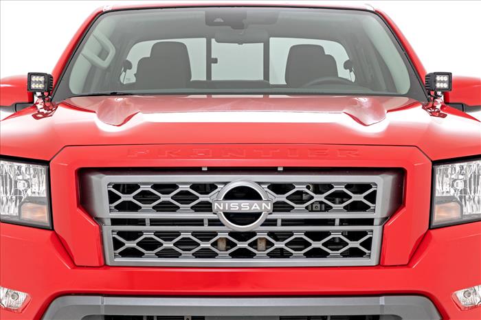 LED Light Kit Ditch Mount 3 Inch OSRAM Wide Nissan Frontier (22-26) Rough Country