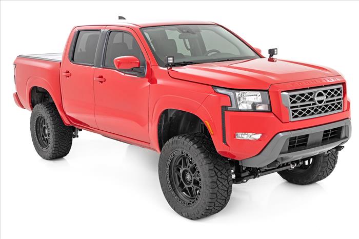 LED Light Kit Ditch Mount 3 Inch OSRAM Wide Nissan Frontier (22-26) Rough Country