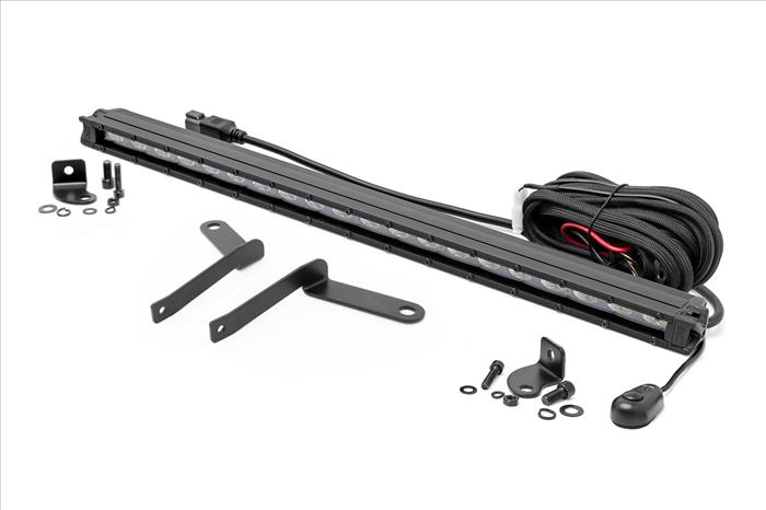 LED Light Kit Bumper Mount 20 Inch Black Slim Line Toyota Tundra (22-26) Rough Country