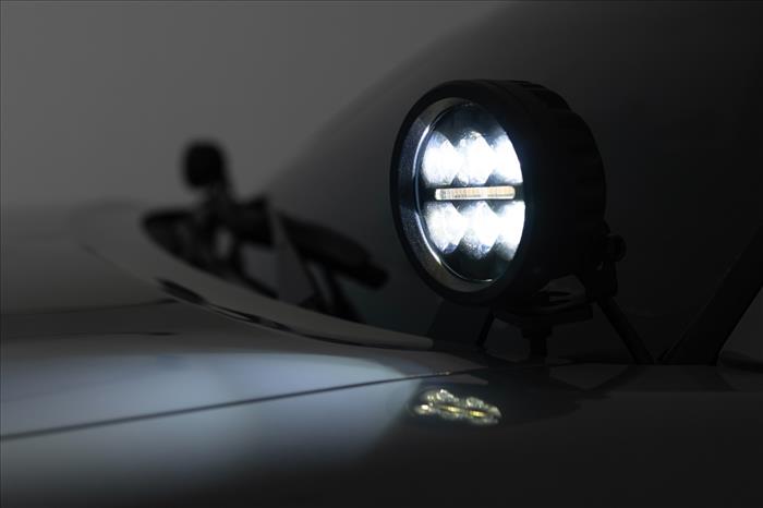LED Light Kit Ditch Mount 3 Inch OSRAM Wide Toyota Tacoma 2WD/4WD (16-23) Rough Country