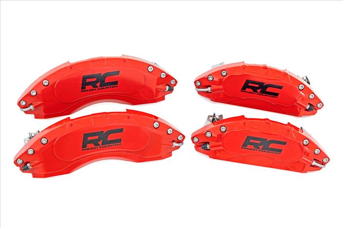 Caliper Cover Red Electric Parking Brakes Ford Expedition (18-23)/F-150 (15-20) Rough Country