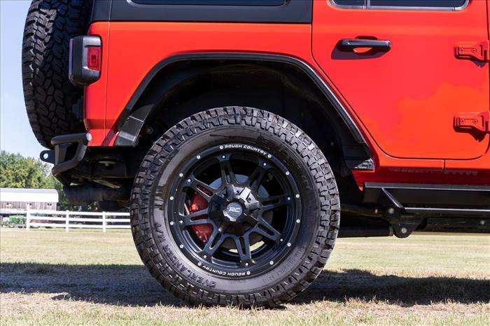 Caliper Covers Rear Red Non-Sport Jeep Wrangler JL (18-25)/Wrangler Unlimited (18-25) Rough Country