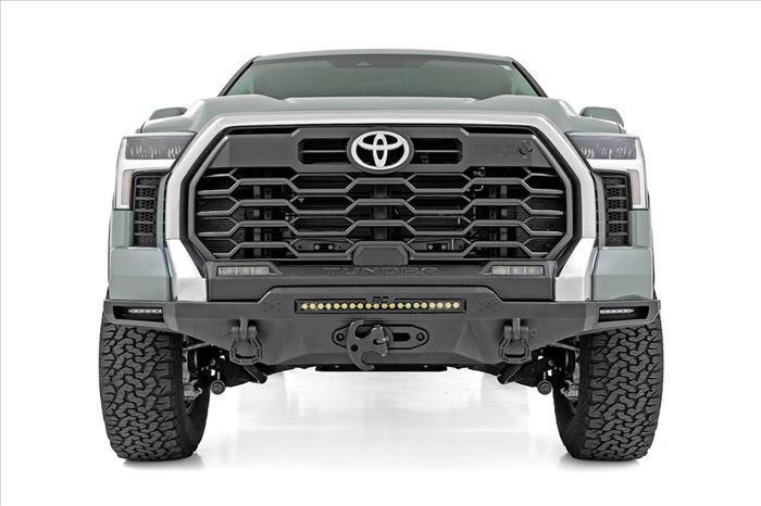 Hybrid Front Bumper 12000S Black LED w/ White DRL Toyota Tundra (22-26) Rough Country