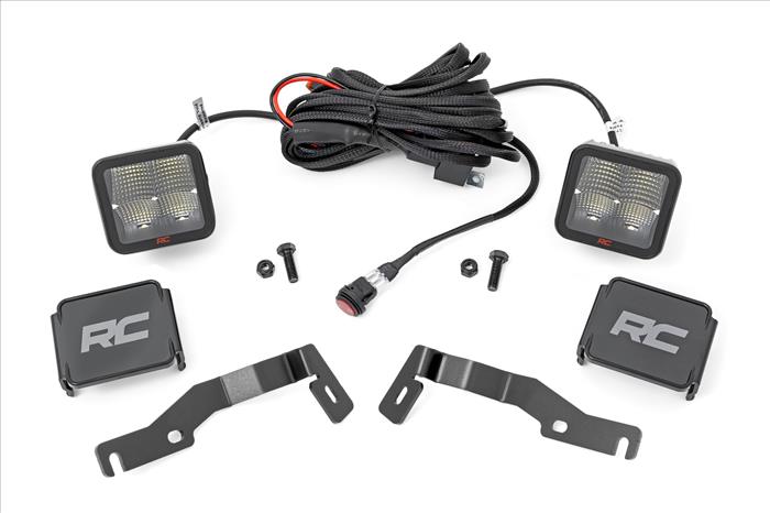 LED Light Kit Ditch Mount 2 Inch Spectrum Pair Spot Toyota Tacoma (24-26) Rough Country